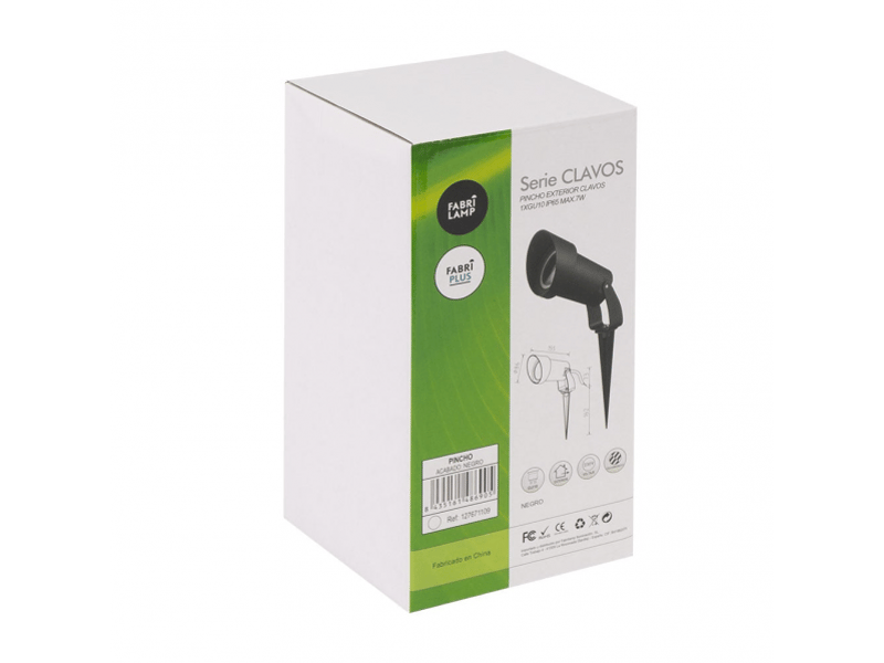  Spot extérieur fabrilamp clavos gu10 negro 127671109 - Conforama C