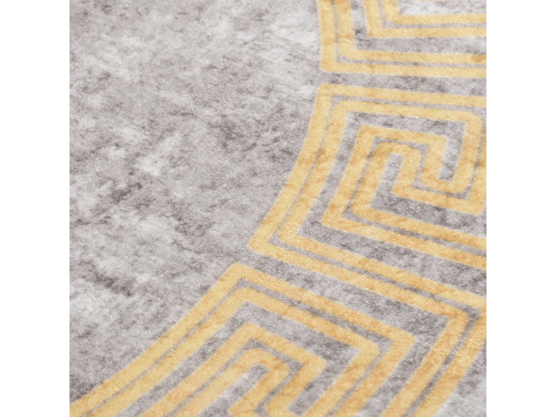  Tapis lavable antidérapant φ120 cm gris - comfortxl 337939 - Conforama C