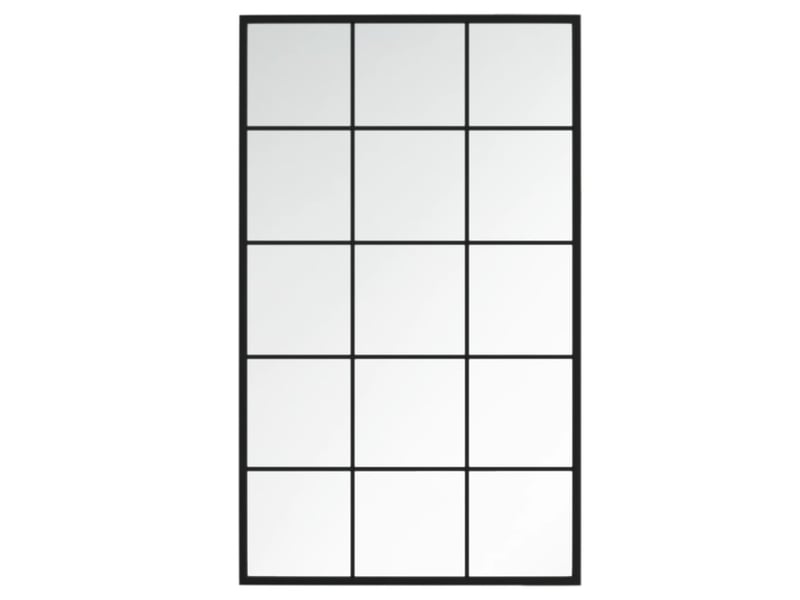  Lot de 4 miroirs muraux noir 100x60 cm métal cf62944  - Conforama D
