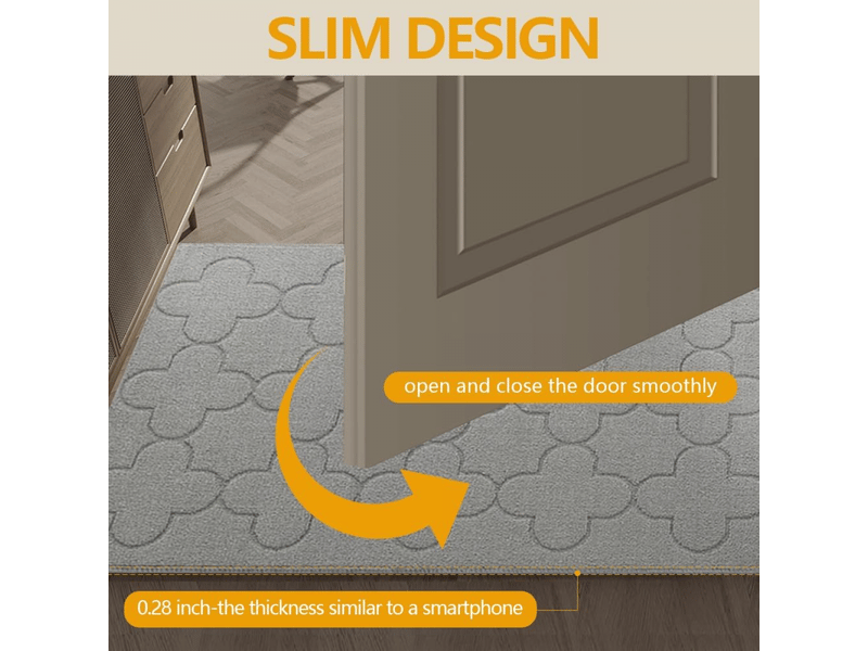 Tapis d'entrée intérieur 50x80 cm, antidérapant, lavable en machine, adapté pour porte, cuisine, chambre, et couloir  - Conforama C