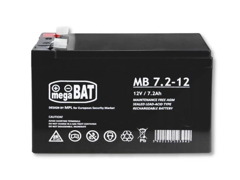  Batterie agm milly mally vrla 12 v 7,2 ah - mb 7.2-12 5902135123942 - Conforama A