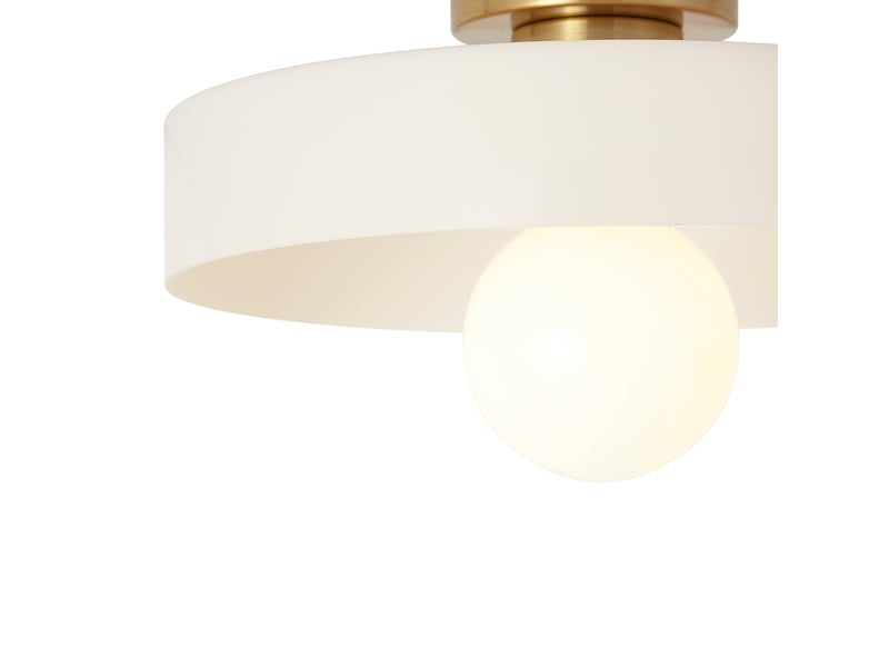 Plafonnier rétro bronze avec verre beige - jina  - Conforama B