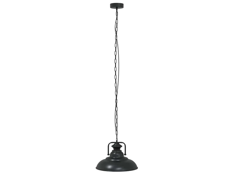  Lampe suspendue, suspension luminaire e27 noir ø 31 cm fer  - Conforama A