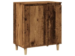Buffet - bahut - meuble de rangement vieux bois 60x35x70 cm bois d'ingénierie