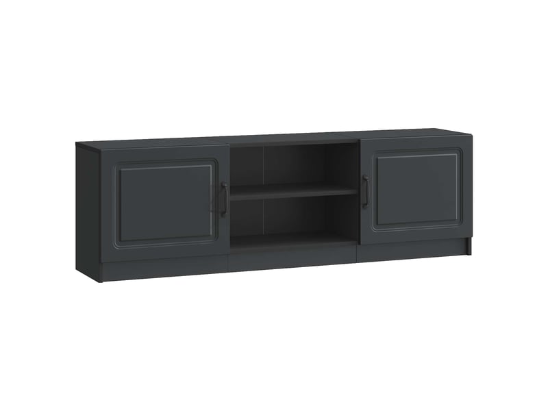  Meuble tv - banc tv - meuble de rangement noir 150 x 31 x 47 cm bois d'ingénierie  - Conforama A