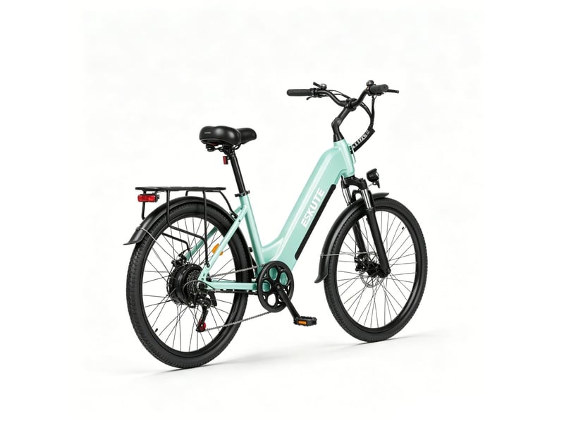  Eskute c202 vélo électrique 250w 48v17.5ah 26'' - vert  - Conforama E