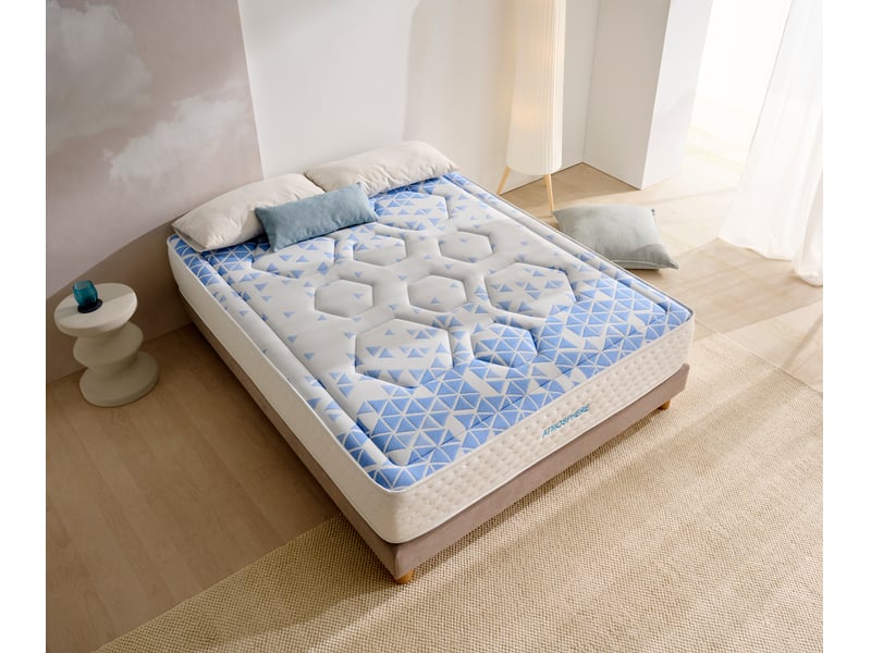  Matelas à mémoire de forme au graphène luxury atmosphere - mi-ferme, mémoire de forme graphène, indépendance de couchage 8435720069631 - Conforama C