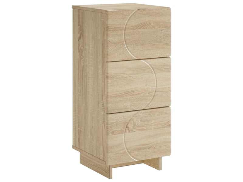  Buffet salon, buffet de rangement chêne sonoma 33,5x34,5x75 cm bois d'ingénierie shl28472  - Conforama A