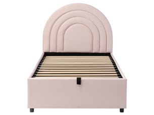 Lit simple 90x200 cm BIQZUYA coloris rose