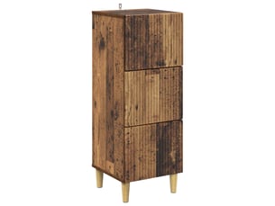 Armoire de rangement bureau, armoire à tiroirs bois ancien 33 x 34,5 x 90 cm shl1175