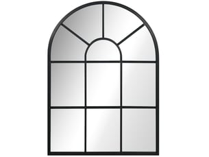 Miroir arrondi(e) à fixer coloris noir    - 70 cm x 2 cm