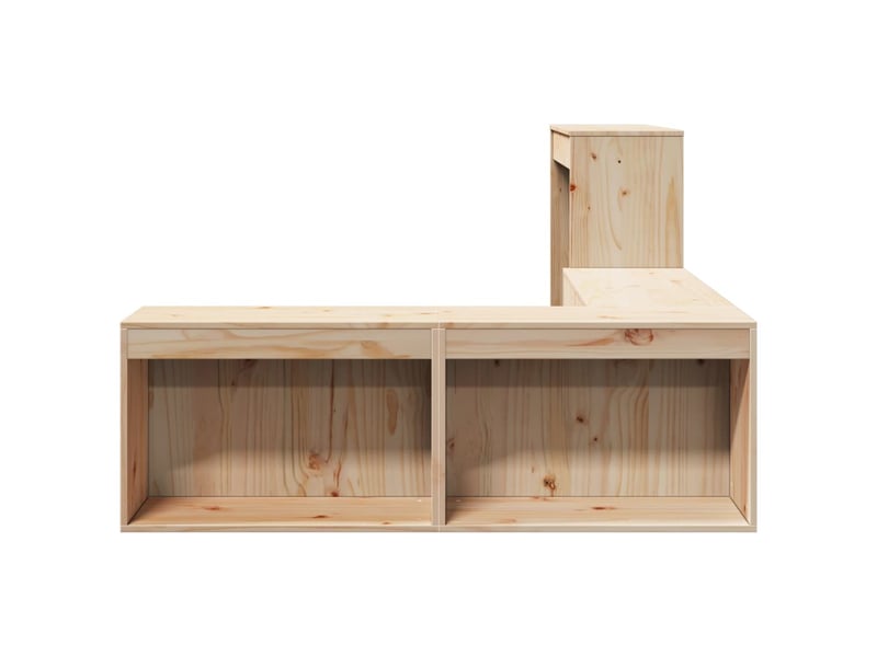  Table de chevet avec bureau 232 x 122 x 75 cm bois de pin massif  - Conforama E