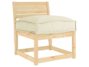 Coussin d'assise, coussin pour chaisecanapé tissu oxford crème 50 x 50 x 12 cm cf56657