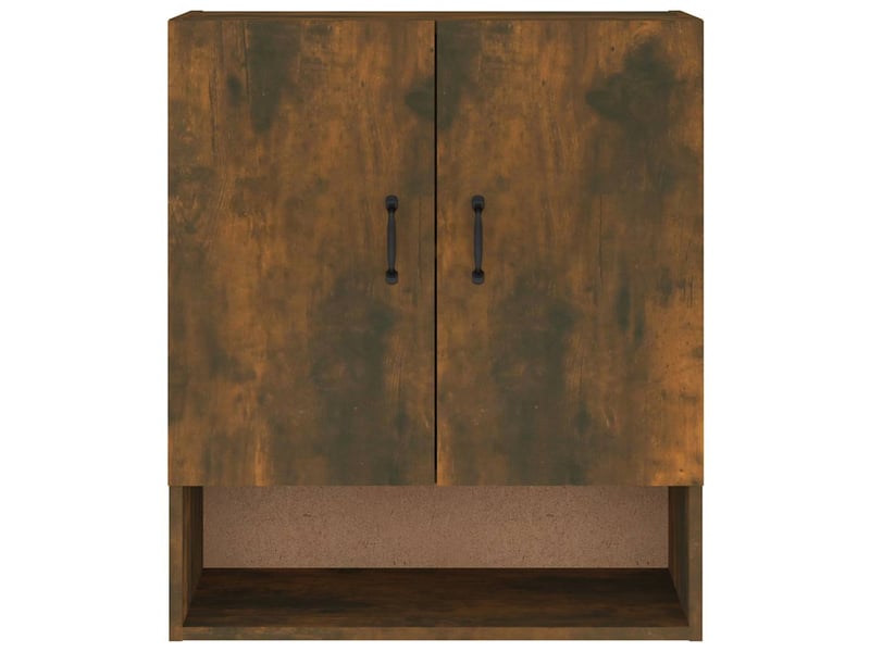  Armoire murale salon, meuble de rangement chêne fumé 60x31x70 cm bois d'ingénierie shl8653  - Conforama E