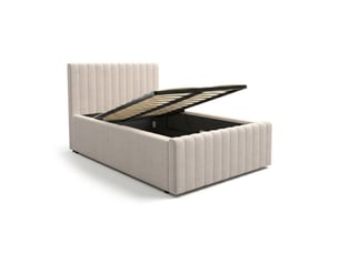 Lit coffre 120x200cm MEUBLORAMA   coloris beige