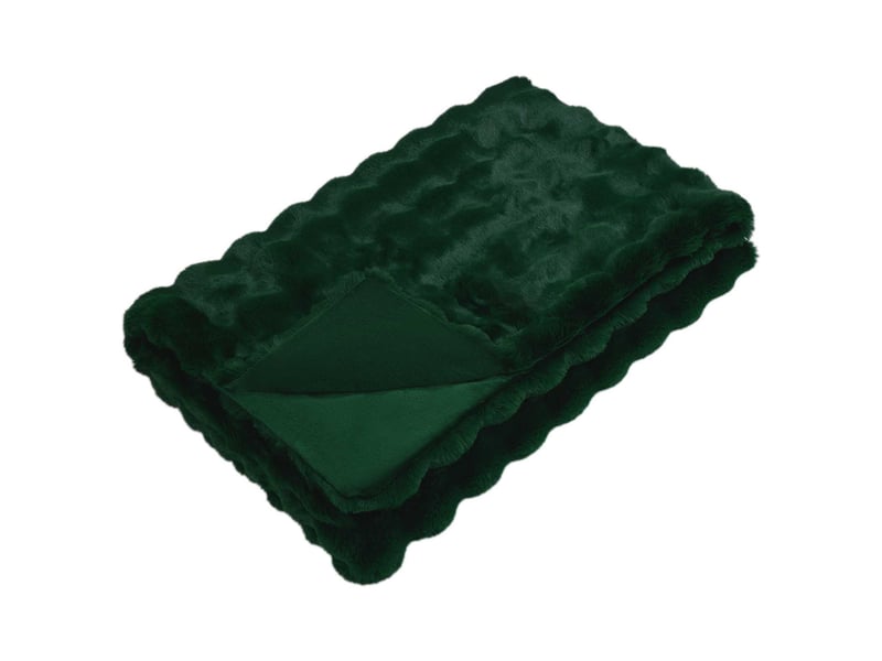  Couverture décorative, couverture antidérapante en fausse de lapin olite 4 pc 8.1 kg shl71  - Conforama E