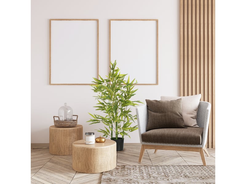  Arbre artificiel, plante artificielle, 5 troncs, 504 feuilles, pot robuste, plastique  - Conforama C