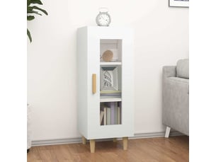 Buffet - bahut - meuble de rangement blanc 34,5x34x90 cm bois d'ingénierie