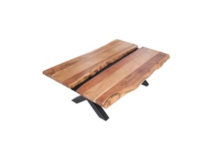 Table basse rectangulaire coloris bois clair <strong>MEUBLORAMA</strong> <strong></strong> - 52 cmx105 cm