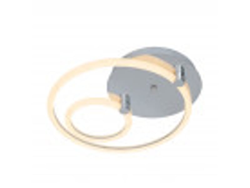  Fabrilamp alya, plafonnier, moderne, led, 37 w, 4995 lm, 3000-4000-6500 k, chromé, 9 x 44 x 40 cm 172082020 - Conforama D