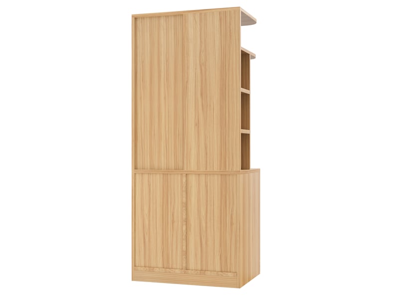  Armoire dressing, 70x50x170 cm, rangement intégré, tiroirs, naturel, poids 43,38 kg LDW00638AAN-conf-NEW - Conforama W