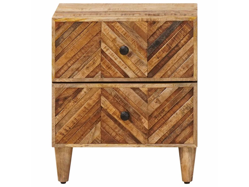 Table de chevet - cabinet de chevet - table de nuit 2 pièces marron 40 x 33,5 x 46 cm - Conforama B