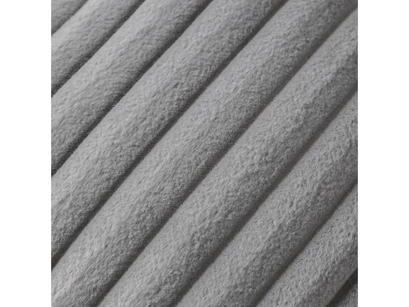 Lot de 2 housses de coussin 45 x 45 cm peluche gris clair chicfurn - Conforama W