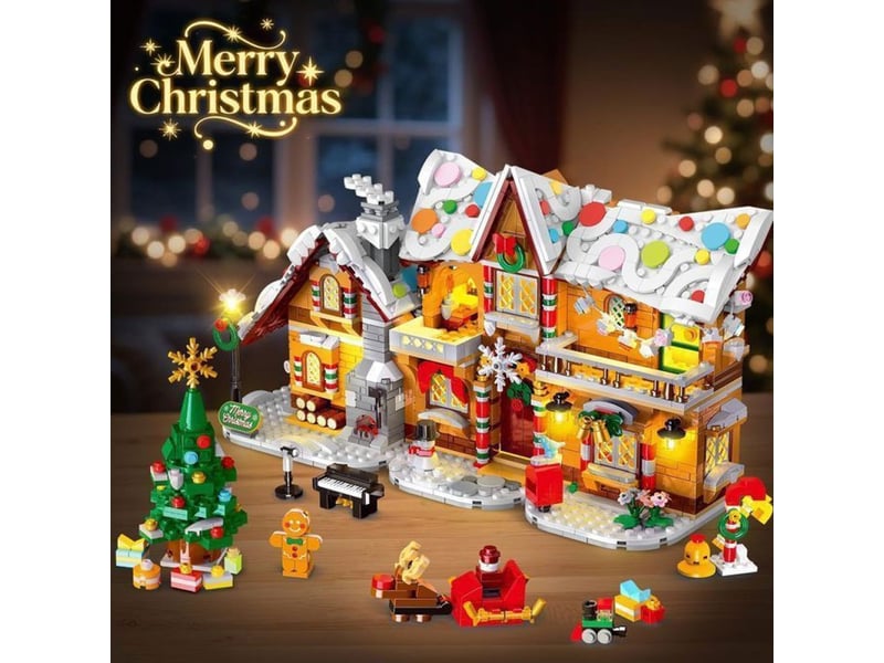  Maison de noël princesse led 1421 pièces 3 modèles  - Conforama E