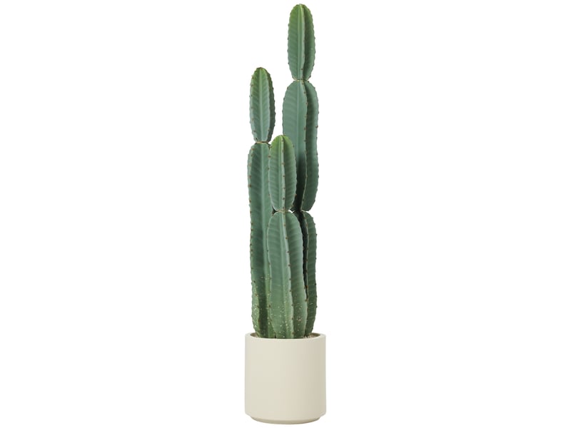  Cactus artificiel, grand modèle, 111 cm, plante artificielle en pot pour bureau ou salon  - Conforama B