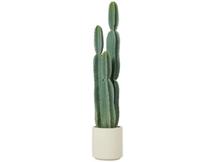 Cactus artificiel, grand modèle, 111 cm, plante artificielle en pot pour bureau ou salon