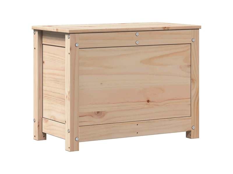  Boîte de rangement, coffre de rangement 60x32x45,5 cm bois massif de pin  - Conforama A