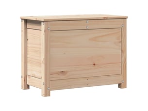 Boîte de rangement, coffre de rangement 60x32x45,5 cm bois massif de pin