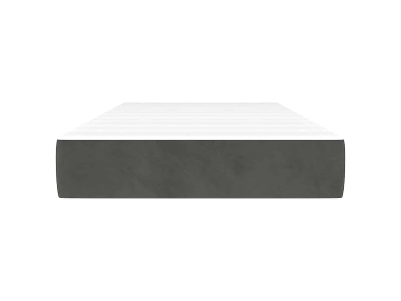 Matelas de lit à ressorts ensachés fermeté moyenne gris foncé 80x200x20 cm  - Conforama C