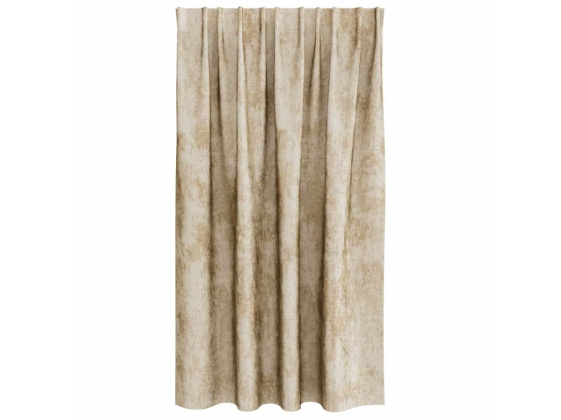 Lot de 2 rideaux en velours, rideaux de fenêtre crème 140 x 140 cm velours cf44184 - Conforama D