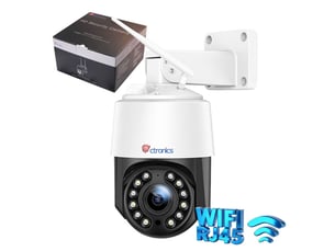 Caméra de sécurité extérieure solaire wifi 1080p détection humaine audio bidirectionnel