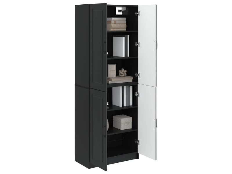  Buffet - ensemble de meubles 2 pc noir bois d'ingénierie  - Conforama C