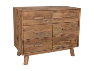 Commode en bois marron 103x48x85h cm