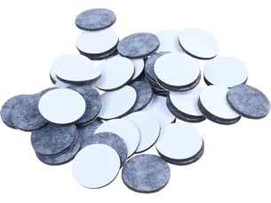 Set de 24 dessous de verre en feutre adhésifs de 2 cm, protecteurs de sol pour parquet, carreaux et surfaces lisses