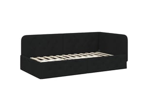 Lit simple 90x200 cm    coloris noir