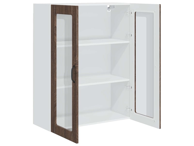  Meuble mural de cuisine | armoire de cuisine chêne brun 80x31x100cm shl9632  - Conforama E