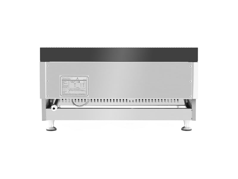  Plancha à gaz en inox grill professionnel 60 cm 2 zones de cuisson 2 x 3 100 watts (plaque 60 x 40 cm, 20 mbar, gaz naturel, 50 - 300 °c, lisse, évacue la graisse) 14_0004038  - Conforama D