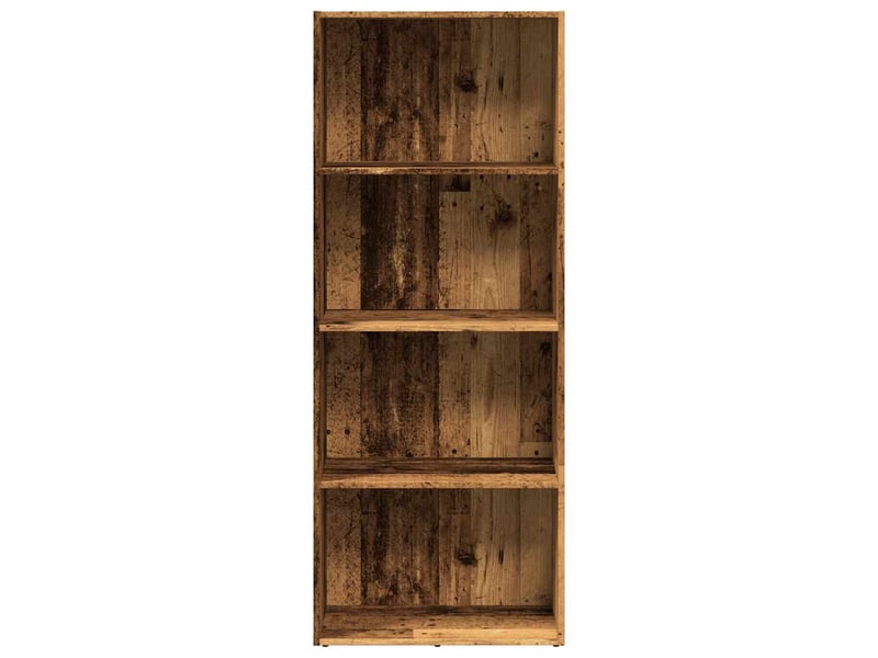  Bibliothèque, meuble de rangement salon vieux bois 60x30x152 cm bois d'ingénierie  - Conforama D