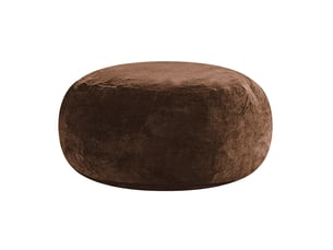 Fauteuil pouf 100x100x50 cm pliable marron café