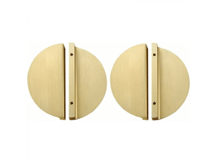 Lot de 4 poignées de tiroir semi-circulaires en laiton de 9,9 cm avec vis pour cuisine, armoire, bibliothèque, décoration de la maison