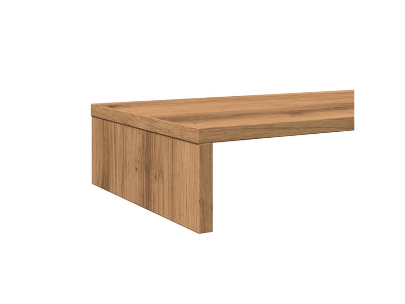  Support de moniteur table meuble bureau artisanal 100 x 27 x 10cm bois ingénierie marron 02_0044909  - Conforama E