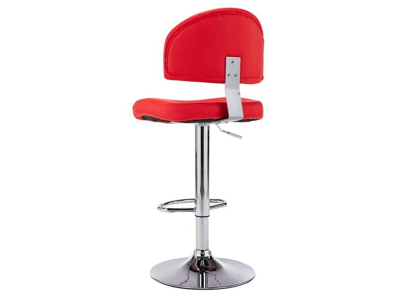  Lot de 2 tabouret de bar, chaise de bar rouge similicuir shl72609  - Conforama E