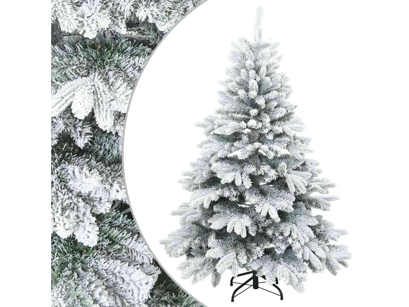  Sapin de noël - arbre de noël artificiel à branches pliantes, duveteux de neige  - Conforama A