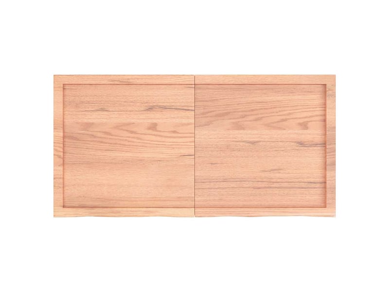  Comptoir de salle de bain, plan de travail marron 120x60x(2-4) cm bois traité cf65789  - Conforama C