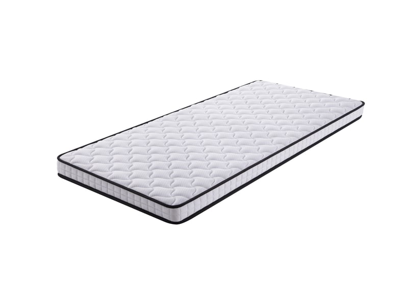  Matelas à ressorts 90 x 200 cm blanc, épaisseur 10 cm, soutien h3, modules ergonomiques, format roulé  - Conforama A