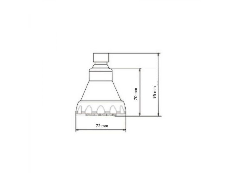 Douchette 1 jet - chromegrisevert - epa watersense - eco 7.6 litresmin cee - silamp - Conforama B